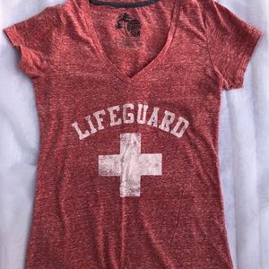 Fifth Sun Lifeguard Maroon T-shirt